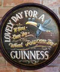 Barrel Lid Sign - Guinness - 2