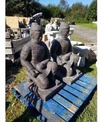Kneeling Stone Warriors