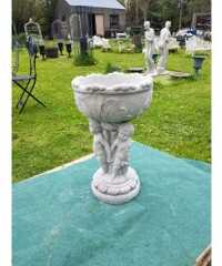 Bird Bath - Triple Cherub