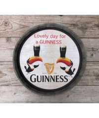 Barrel Lid - Guinness - White Toucans