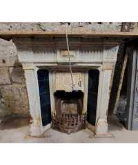 Fireplace - Blue Tiles - KAS318b