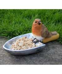 Bird Feeder Robin on Spade D7536(5)