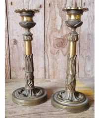 Candle Holders - Brass - Pair KAS904 (1)