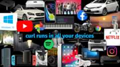 different devices, tool, applications and services that all run curl