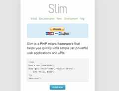 Slim PHP Framework