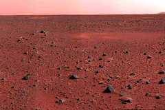 FILE PHOTO: This image mosaic taken by the Mars Exploration Rover Spirit's panoramic camera shows a new slice of..