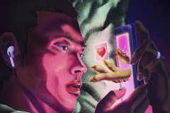 In July, Elon Musk?s A.I. company introduced two sexually explicit chatbots, pushing a new version of intimacy. (Dani Choi/The New York Times)