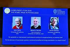 The Nobel Prize in physics is announced