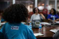 Visita de meninas da Plan