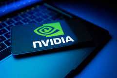 FILE PHOTO: Illustration shows NVIDIA logo