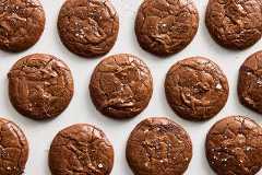 Chewy brownie cookies. Mark Weinberg for The New York Times. Food Stylist: Monica Pierini. (Mark Weinberg/The New York Times)