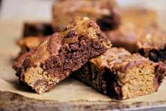 Gooey Pumpkin Chocolate Swirl Bars. (Lisa Nicklin/The New York Times)