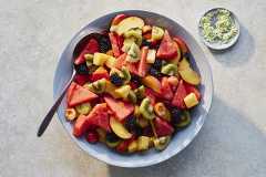 Fruit salad. Food styled by Barrett Washburne. (Nico Schinco/The New York Times)