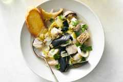 French fisherman stew (La Chaudrée). Food Stylist: Barrett Washburne. (David Malosh/The New York Times)