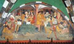 Fruit and Vegetable Stands, Frescoes in Castello Challant, Issogne