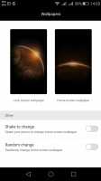 Lockscreen graphics controls - Huawei G8 review