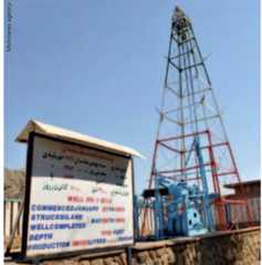 The first Middle East drilling oil field: Well No. 1 of Masjid Suleiman in 1908 (top) and in 2011 (above).