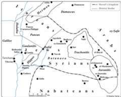 Map 5. Herod’s Kingdom in Northern Transjordan. 