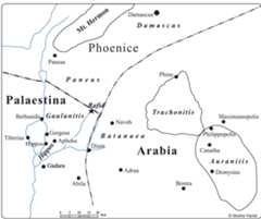 Map 7. Northern Transjordan in the 3“ c. CE. 