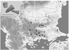 A- lgnatitsa; B- Kalofer; C- Shipka; D- Seltse; E- Sveti Ilja; F- Shishmanovo; G- Gramatikovo; H- Golyamo Kamenyane; J- Madan; K- Chepelare; L- Yagodina; M- Krichim; N- Bistritsa; O- Lebnitsa. 