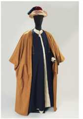 RAS MB OME) Co MN OS BS LOS he makeup of each segment of the garment. The robe is made of “silk and cotton satin from Damascus” while the upper robe of “machine-made wool” and the uppermost robe of “camel nair with couched silk cords.” The headdress consists of the “felted wool, silk tassel” fez and the “wool, cashmere weave, wool embroidery” of the turban.*® The Hakham’s attire forms part of the museum’s history of displaying items of “the Oriental communities” which includes quotidian relics and liturgical artifacts.*? In this ethnological version of Judaica, the museum nvites the visitor to “explore”  Nowhere is “the preservation of a vanishing world” more ironic than in the Israel Museum’s showcasing of the “Clothes of Rabbi Sasson Kadoorie, the Last Chief Rabbi of Iraqi Jewry.” Deeply engrained in the persistent exoticization of “‘edot ha-mizrah” (the Oriental communities), the description informs the viewer/reader: 