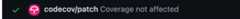 Patch coverage check from Codecov