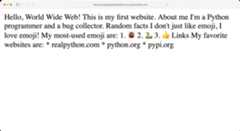 Screenshot of a HTML page without any markup elements.