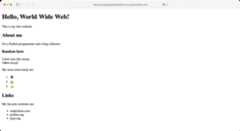 Screenshot of an HTML page with default browser styling.