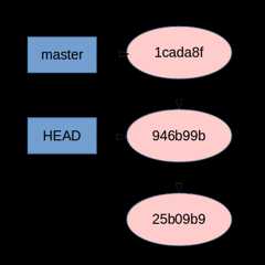 Git status after checking out a specific SHA