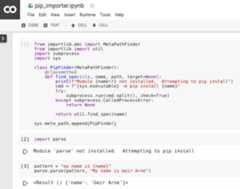 Automatically installing packages inside Google Colab
