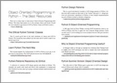 Python OOP Cheat Sheet
