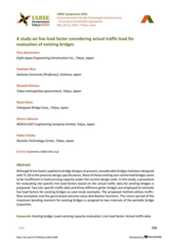 A study on live load factor considering actual traffic load for evaluation of existing bridges