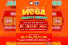 Ticket sold in Metro Manila wins P84-M Megalotto jackpot