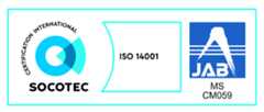 環境マネジメントシステムISO14001認証ロゴ