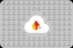 Illustration of firebase firestore logo and audience members