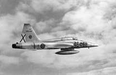 Uno de los RF-5A del Ala 46 de la base aérea de Gando.