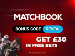 Matchbook bonus code 2025: Get £30 in free bets