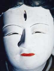 『お沢仏 梵天帝釈両部大日大霊権現像 大日坊』「出羽三山」より1982年 銀色素漂白方式印画 作家蔵