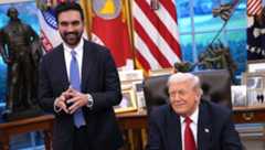 U.S. President Donald Trump meets with New York City Mayor-elect Zohran Mamdani in the Oval Office of the White House, Nov. 21, 2025. 