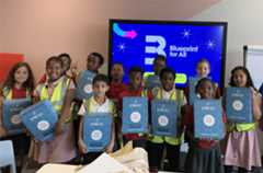 Recipients of Blueprint for All's KYND KIT, back to school backpack