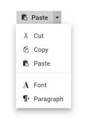 JavaScript Split button separator grouping similar action items