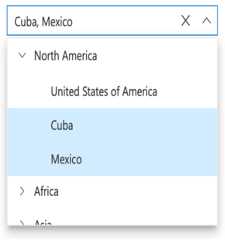 Vue Dropdown Tree with delimiter mode.