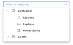 Vue Dropdown Tree with data binding.
