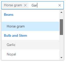 Vue MultiSelect Dropdown with category grouping.