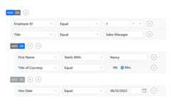 Column binding in Vue Query Builder