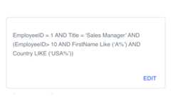 Vue Query Builder Summary View
