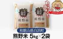 【定期便4回 毎月発送】熊野米 5kg×2袋 合計40kg 和歌山県産 白米 精米 送料無料 お米 米 10kg ギフト お歳暮 kome おこめ 定期便