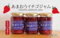 【期間限定】無添加あまおうイチゴジャム 150g×3本【あまおう 食品 あまおう フルーツ あまおう 果物 苺くだもの いちご 食品 イチゴ 人気 あまおう ジャム 無添加 おすすめ 送料無料 福岡県 大川市 AX001】