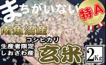 玄米 生産者限定 南魚沼しおざわ産コシヒカリ2Kg