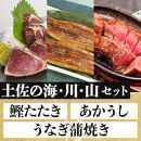 「土佐の海・川・山」 鰹たたき・うなぎ蒲焼き・あかうしセット【ポイント交換専用】